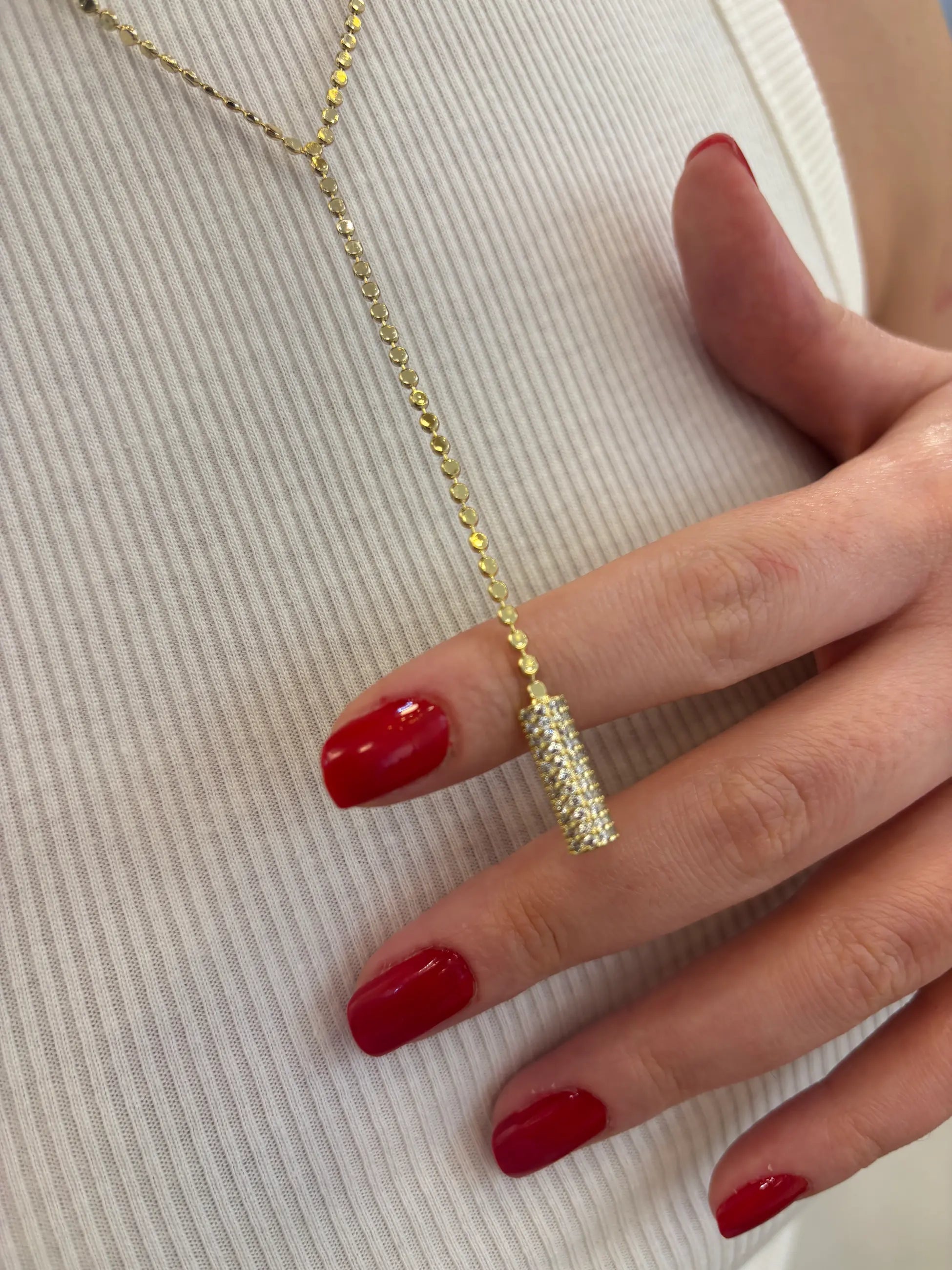14K Gold Kaplama Y Kolye – Minimal & Zarif Günlük Kadın Kolye
